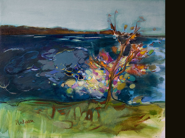 Rogue Island Painting &copy; Paula Martesian